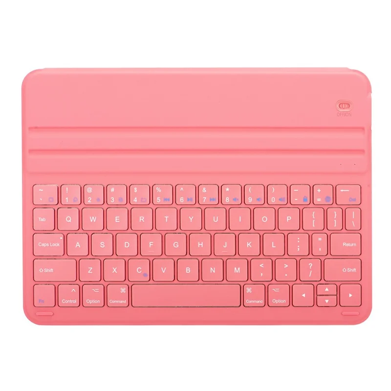 Teclado Bluetooth compatible con PU Leather Stand Cover para iPad (2025) / iPad 10.9 con soporte para lápiz - Rojo Sandía