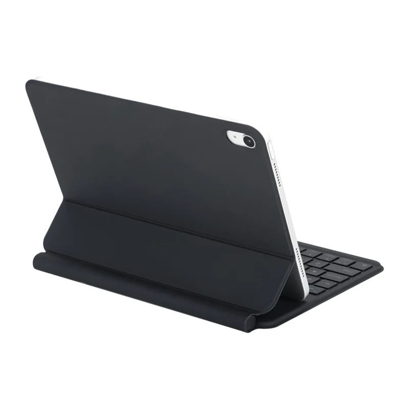 2038 For iPad (2025) / iPad 10.9 (2022) Keyboard Case with Smart Connector Detachable Keyboard Protective Cover with Backlit - Black