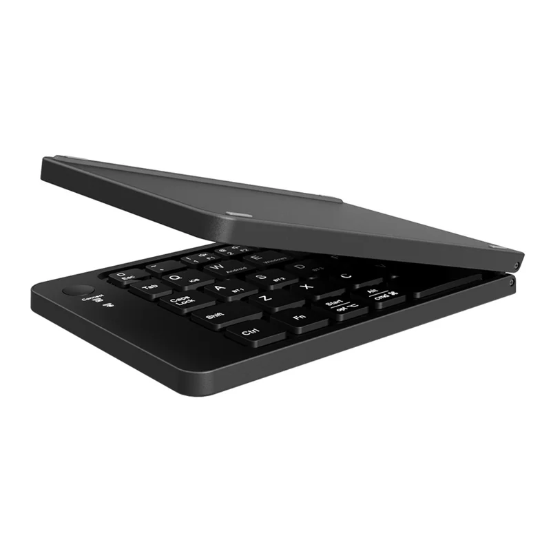 K143 Dual Folding Bluetooth-compatible Keyboard 67 Keys Wireless Portable Keyboard for iOS Android Windows Mac - Black