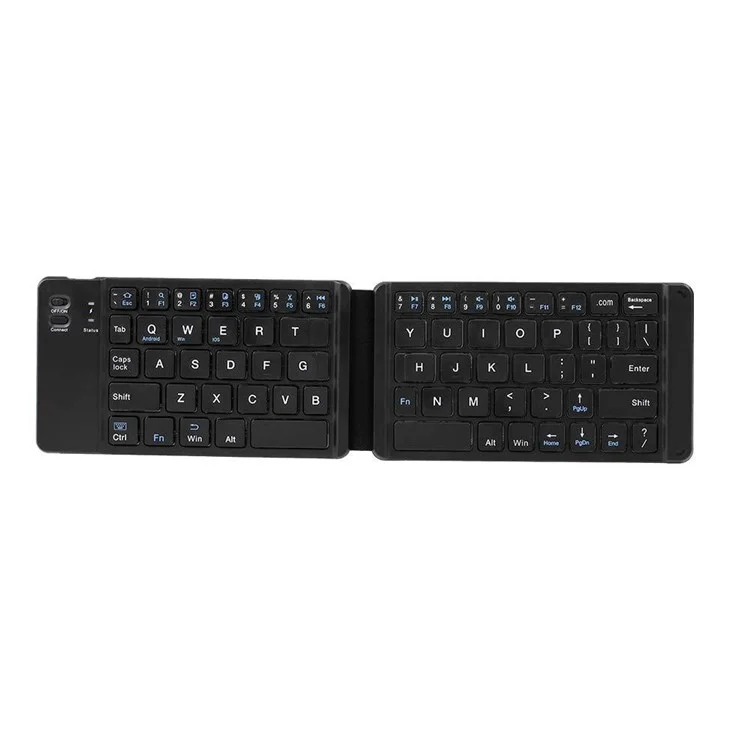 F68 Folding Bluetooth-compatible Keyboard 65 Keys Wireless Keypad for Computer/Tablet/Smartphones
