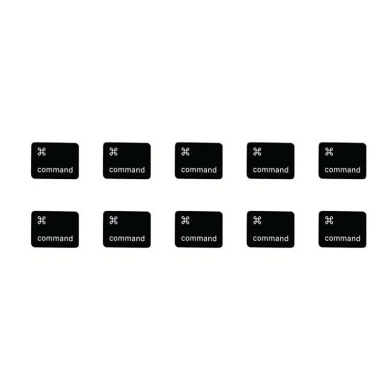 10 pièces de touches Capuchons de touche Commande droite (Disposition danoise) pour Macbook Air 13 pouces (2020) A2179 / Macbook Pro 13 pouces (2020) A2289 Clavier d'ordinateur portable