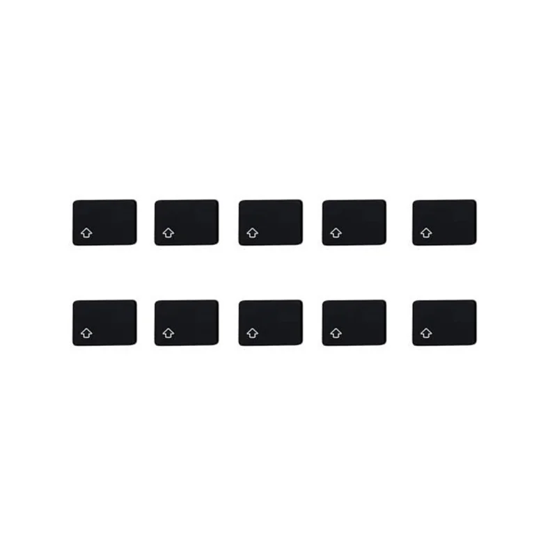 10 قطعة من مفاتيح رموز SHIFT يسار (تصميم دنماركي) لجهاز Macbook Air بحجم 13 بوصة (2018) الطراز A1932 / Macbook Pro بحجم 13 بوصة (2017) الطراز A1706 لوحة مفاتيح الكمبيوتر المحمول
