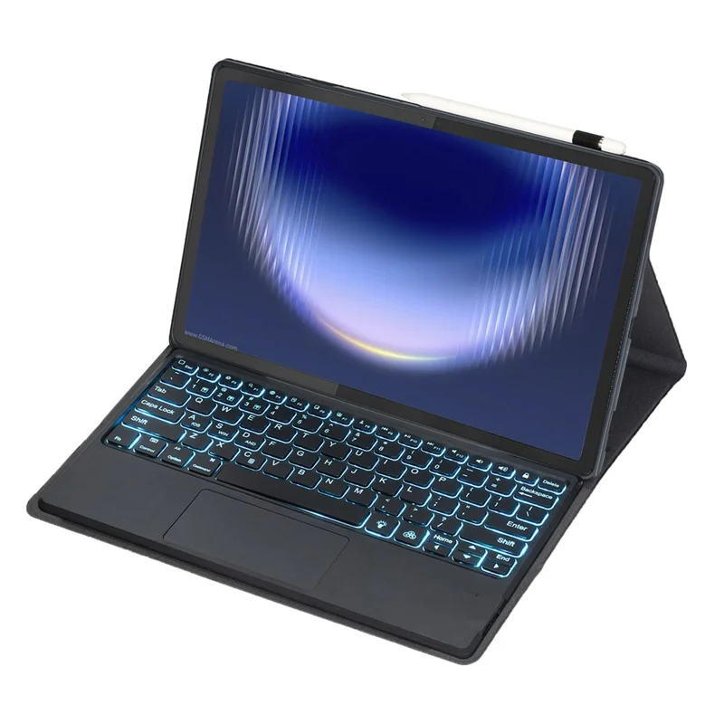 AH36-AS для Huawei MatePad Pro Max съемный чехол-клавиатура с Bluetooth, подсветкой, тачпадом, защитная крышка из искусственной кожи и TPU - черный