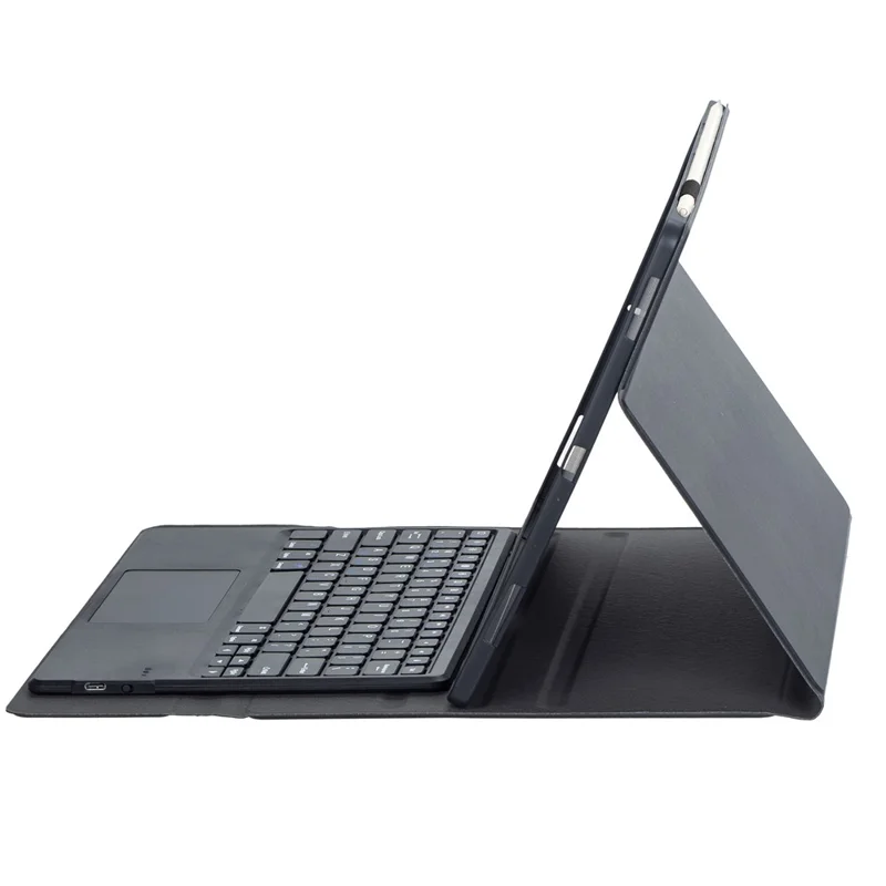 AH36-A para Huawei MatePad Pro Max 13.2 2026 Teclado desmontable compatible con Bluetooth con panel táctil + Funda de cuero - Negro