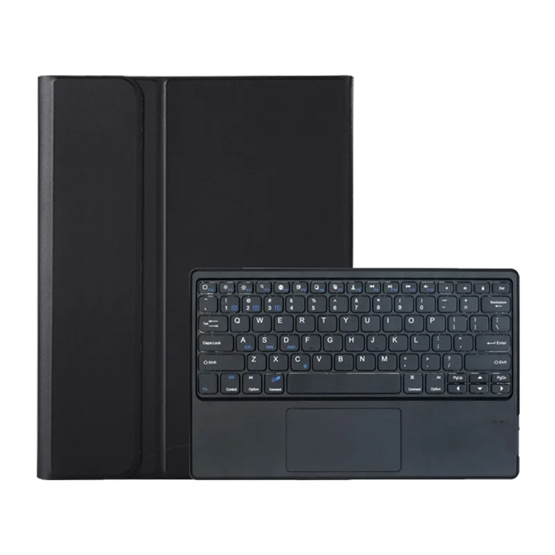 AH36-A para Huawei MatePad Pro Max 13.2 2026 Teclado desmontable compatible con Bluetooth con panel táctil + Funda de cuero - Negro