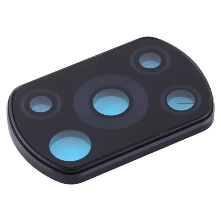 Cubierta del soporte de la lente de la cámara trasera con parte de vidrio (sin logotipo) para Xiaomi Poco X3 / X3 NFC / X3 Pro