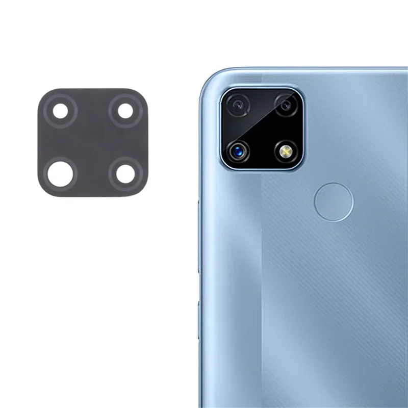 For Realme C25 RMX3193 RMX3191 bagside kameraobjektivdæksel udskiftning (uden logo)