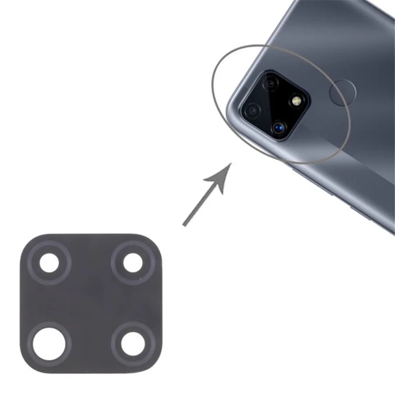 For Realme C25 RMX3193 RMX3191 bagside kameraobjektivdæksel udskiftning (uden logo)