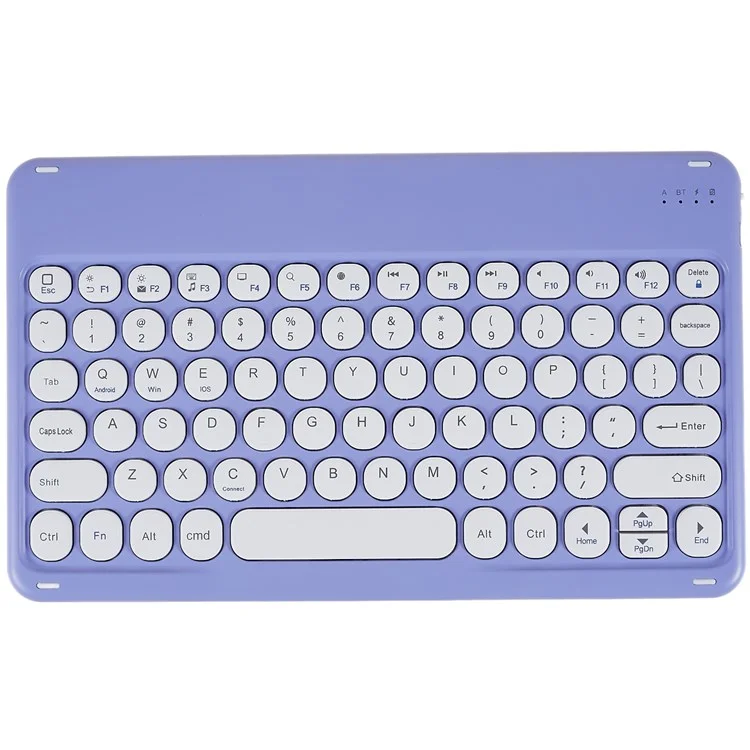 X3 Teclado Redondo De 10 Pulgadas Teclado Bluetooth Mini Mini Magnético Magnético Universal Teclado Para Tabletas Teléfonos - Púrpura