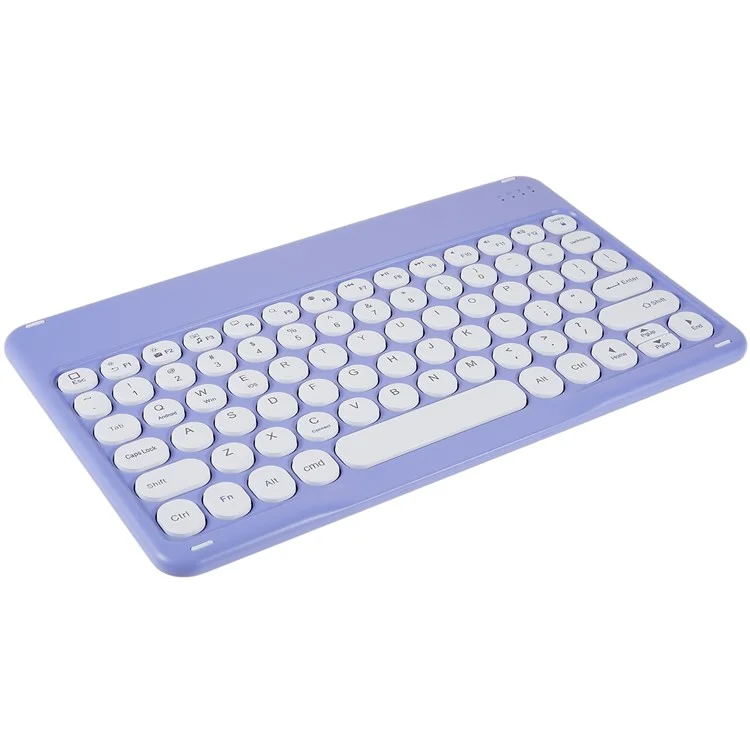 X3 Teclado Redondo De 10 Pulgadas Teclado Bluetooth Mini Mini Magnético Magnético Universal Teclado Para Tabletas Teléfonos - Púrpura