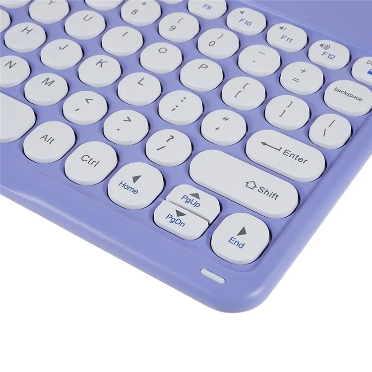 X3 Teclado Redondo De 10 Pulgadas Teclado Bluetooth Mini Mini Magnético Magnético Universal Teclado Para Tabletas Teléfonos - Púrpura