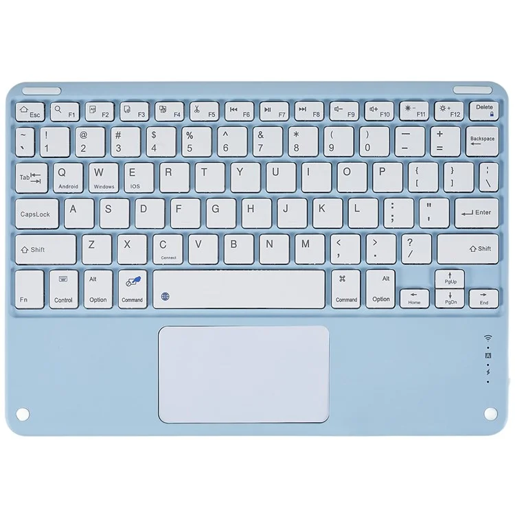 X7 10 Inch Ultrathin Bluetooth-compatible Keyboard Portable Magnetic Wireless Keyboard with TouchPad for Tablets Mobile Phones - Blue