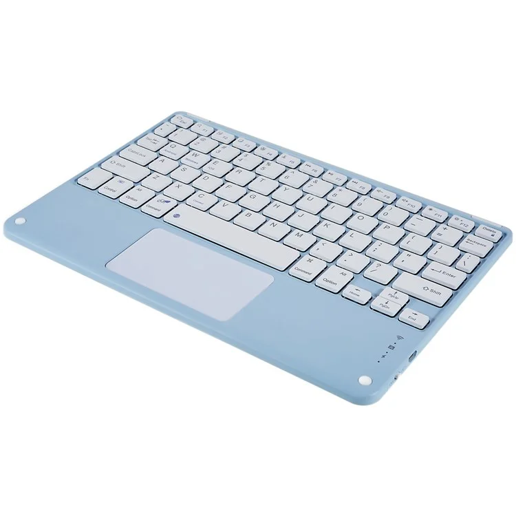 X7 10 Inch Ultrathin Bluetooth-compatible Keyboard Portable Magnetic Wireless Keyboard with TouchPad for Tablets Mobile Phones - Blue