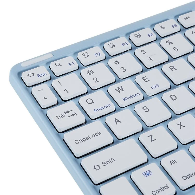 X7 10 Inch Ultrathin Bluetooth-compatible Keyboard Portable Magnetic Wireless Keyboard with TouchPad for Tablets Mobile Phones - Blue