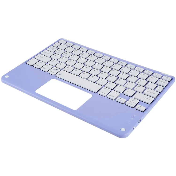 X7 10 Inch Ultrathin Bluetooth-compatible Keyboard Portable Magnetic Wireless Keyboard with TouchPad for Tablets Mobile Phones - Purple