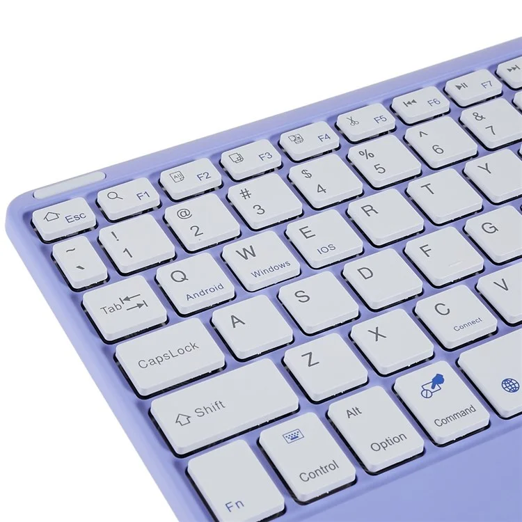 X7 10 Inch Ultrathin Bluetooth-compatible Keyboard Portable Magnetic Wireless Keyboard with TouchPad for Tablets Mobile Phones - Purple