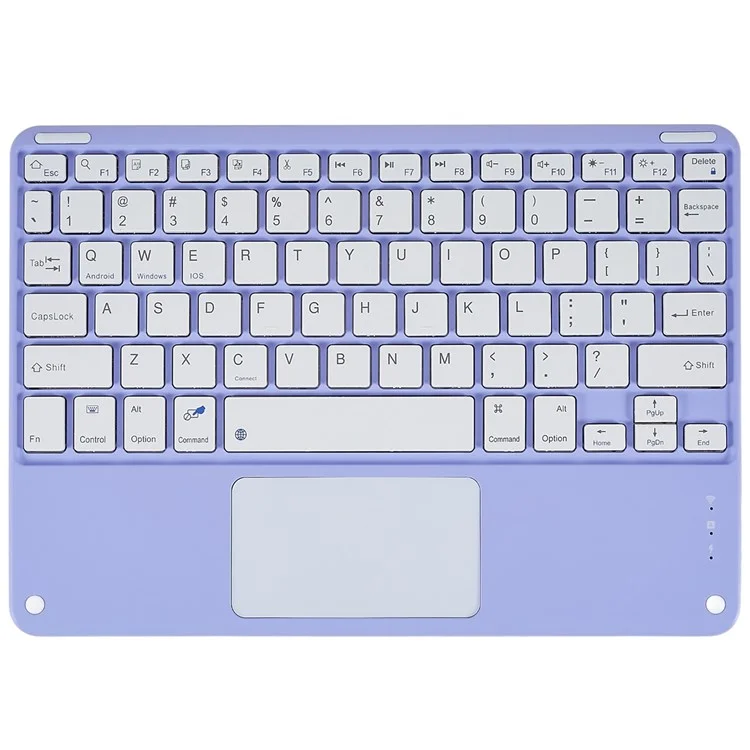 X7 10 Inch Ultrathin Bluetooth-compatible Keyboard Portable Magnetic Wireless Keyboard with TouchPad for Tablets Mobile Phones - Purple