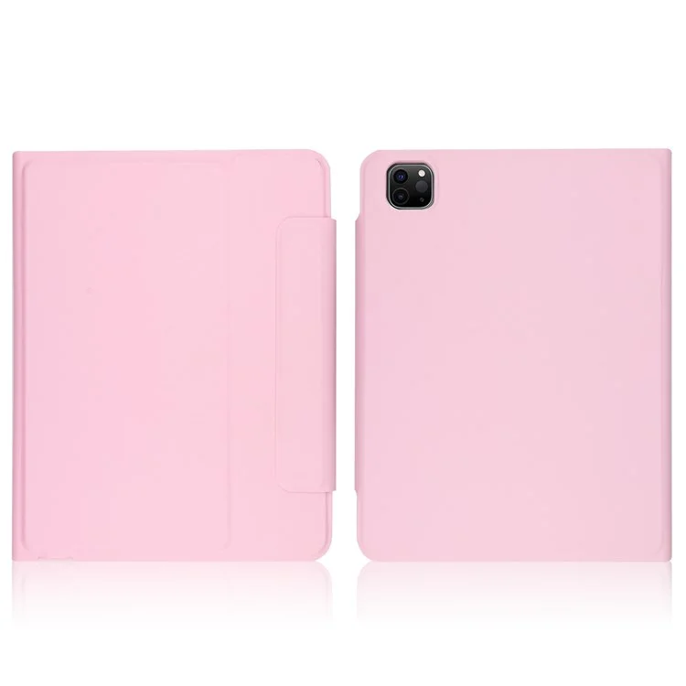 6212 For iPad 10.2 (2021)/(2020)/(2018)/iPad Air 10.5 inch (2019)/iPad Pro 10.5-inch (2017) Bluetooth-compatible Keyboard Case Wireless Keyboard Tablet Leather Cover with Stand/Pen Slot - Pink