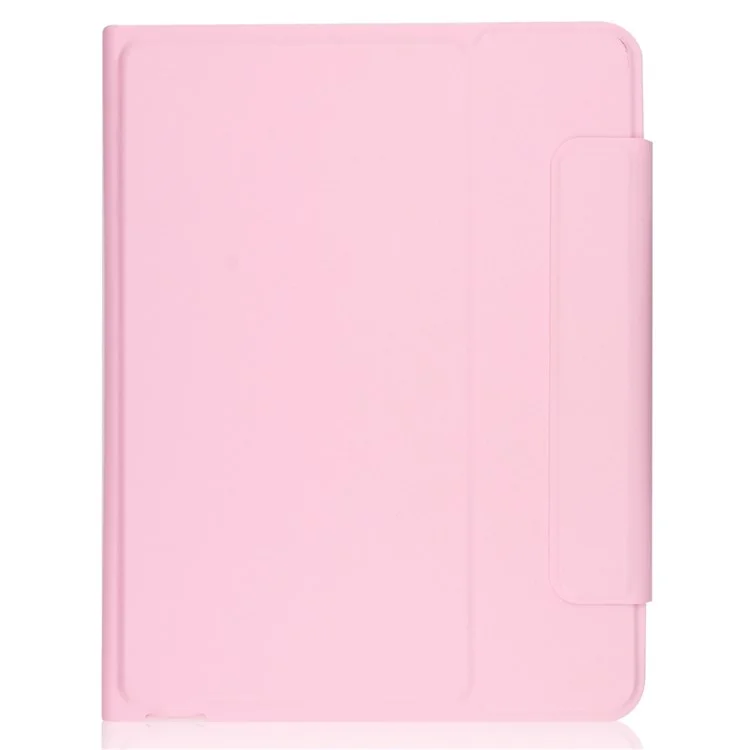 6212 For iPad 10.2 (2021)/(2020)/(2018)/iPad Air 10.5 inch (2019)/iPad Pro 10.5-inch (2017) Bluetooth-compatible Keyboard Case Wireless Keyboard Tablet Leather Cover with Stand/Pen Slot - Pink
