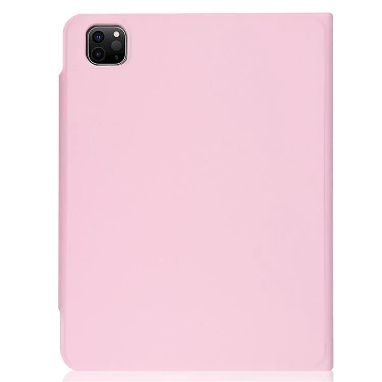 6212 For iPad 10.2 (2021)/(2020)/(2018)/iPad Air 10.5 inch (2019)/iPad Pro 10.5-inch (2017) Bluetooth-compatible Keyboard Case Wireless Keyboard Tablet Leather Cover with Stand/Pen Slot - Pink