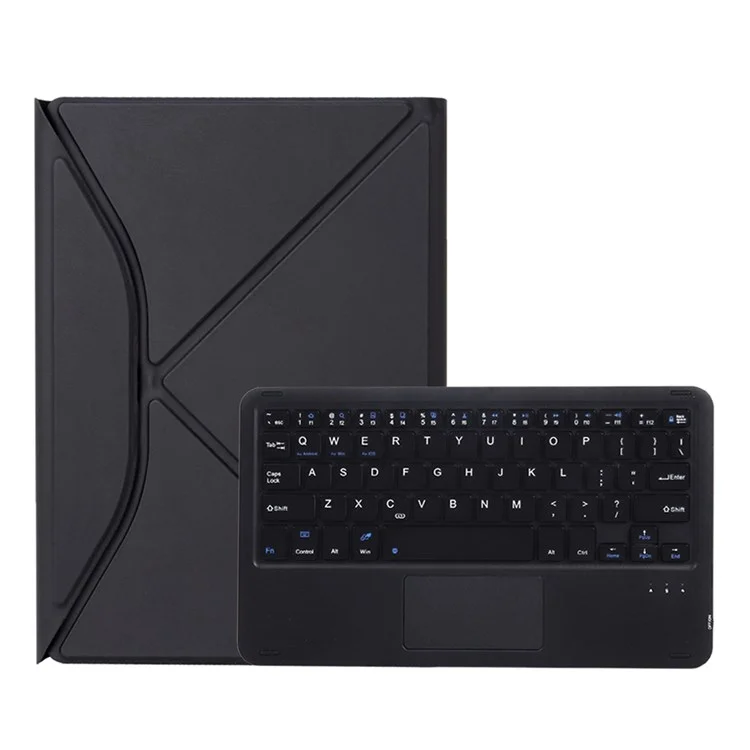 Z098B-A Para Ipad Air (2020)/(2022) Case de Teclado BT Inalámbrico Con Caja de Tableta de Cubierta Protectora a Prueba de Rasguño Con Ranura de Lápiz - Negro