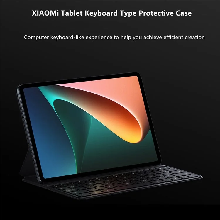 Für Xiaomi Pad 5 / Pad 5 Pro, 63-key-magnet-keyboard-hülle Schockdichte Lederabdeckung Tablet Schutzhülle - Schwarz