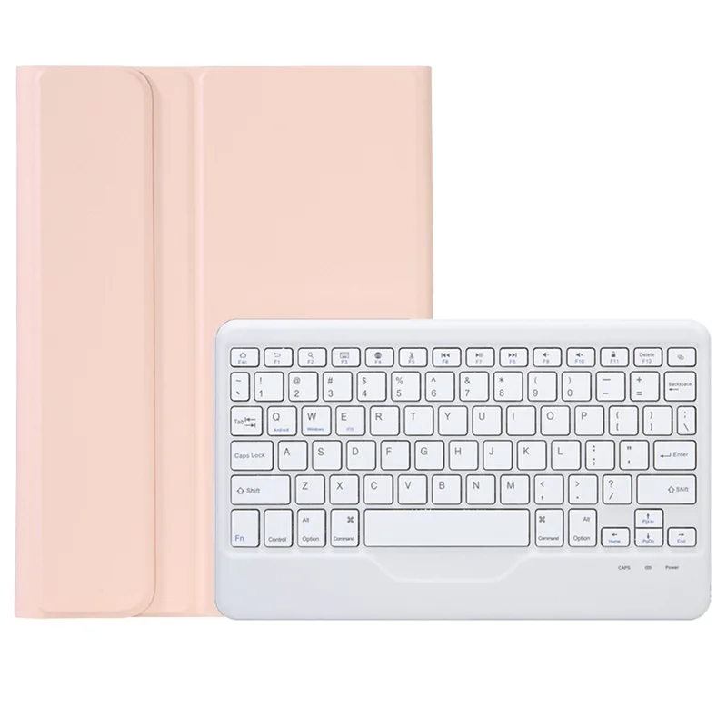 OP12-B For Oppo Pad Air 10.4-inch Protective Case with Removable Bluetooth-compatible Keyboard Anti-Drop Leather Stand Cover - Pink