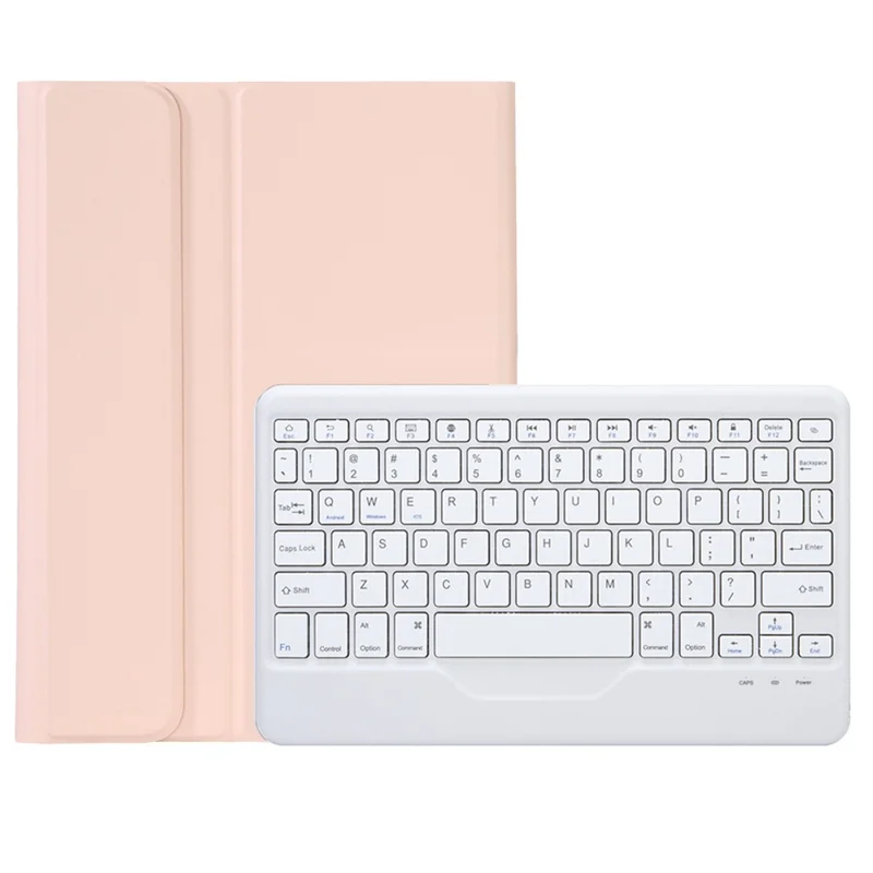 OP11-B For Oppo Pad 11-inch Scratch Resistant Case with Detachable Bluetooth-compatible Keyboard PU Leather+TPU Protective Cover - Pink