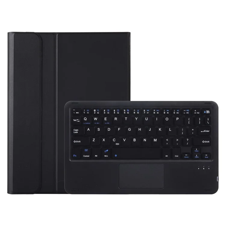 OP11-AS For Oppo Pad 11-inch PU Leather Protective Case + Detachable Bluetooth-compatible Keyboard with 3-Color Backlit  / TouchPad - Black