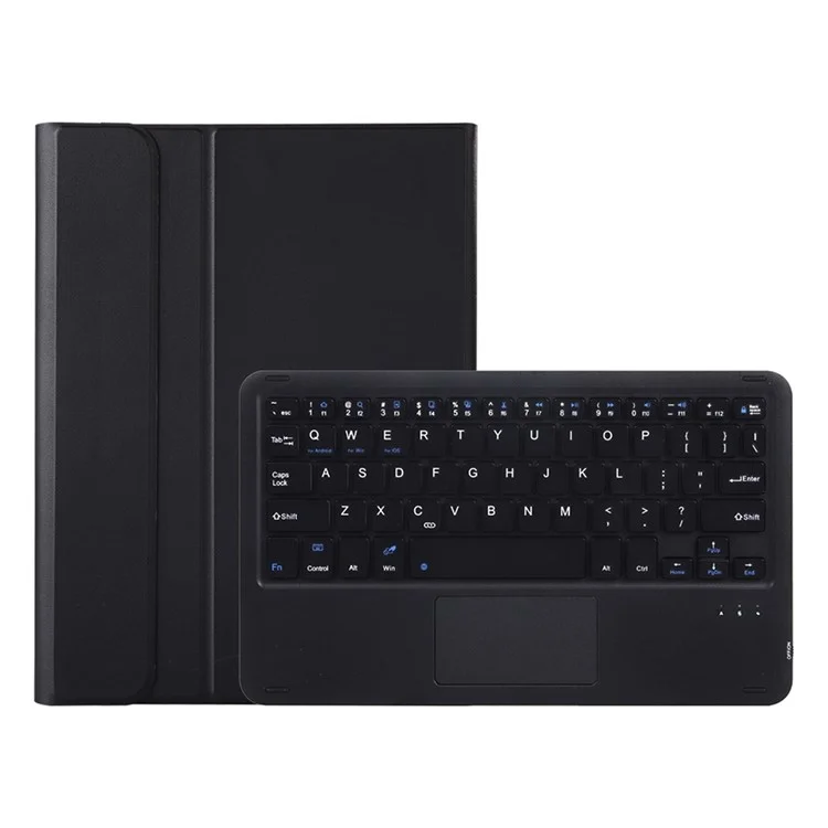 AHW12-A Para Huawei Matepad Pro 11 (2022) Teclado Bluetooth Destacável Com Touchpad PU Couro+estojo de Proteção Tpu - Preto
