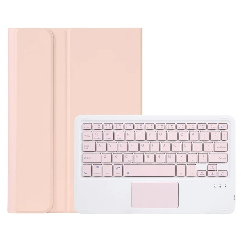 AHW12-A For Huawei MatePad Pro 11 (2022) Detachable Bluetooth-compatible Keyboard with TouchPad PU Leather+TPU Protective Case - Pink