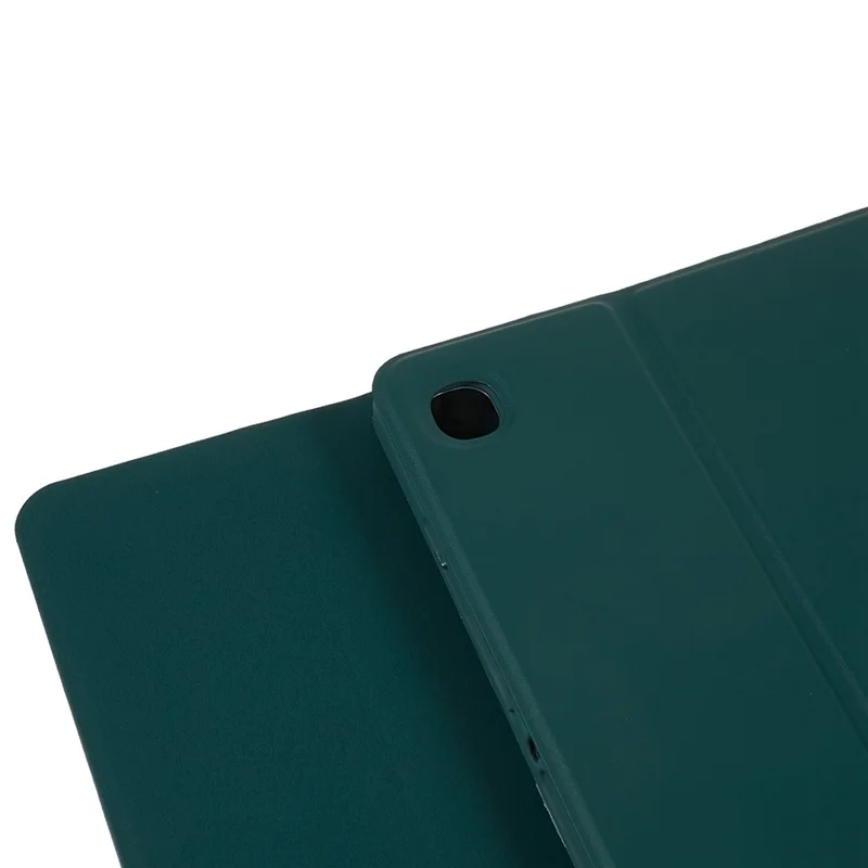 SK-P610 For Samsung Galaxy Tab S6 Lite (2024) / S6 Lite (2022) / S6 Lite (2020) SM-P610 Bluetooth-compatible Keyboard PU Leather Cover - Dark Green