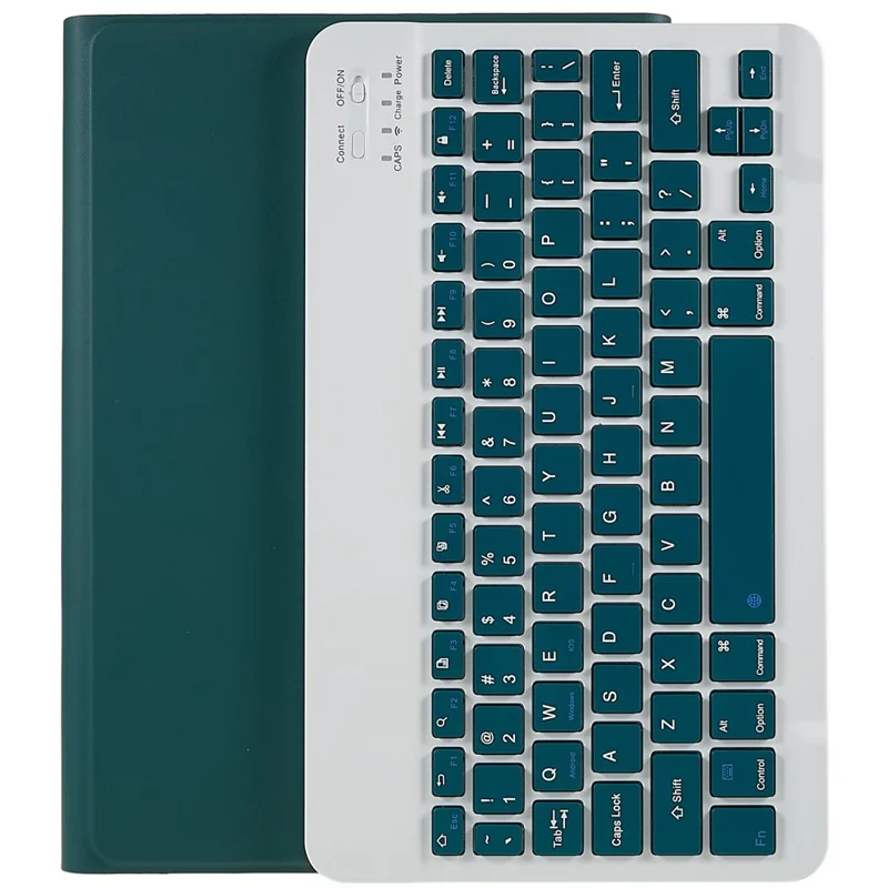 SK-P610 For Samsung Galaxy Tab S6 Lite (2024) / S6 Lite (2022) / S6 Lite (2020) SM-P610 Bluetooth-compatible Keyboard PU Leather Cover - Dark Green