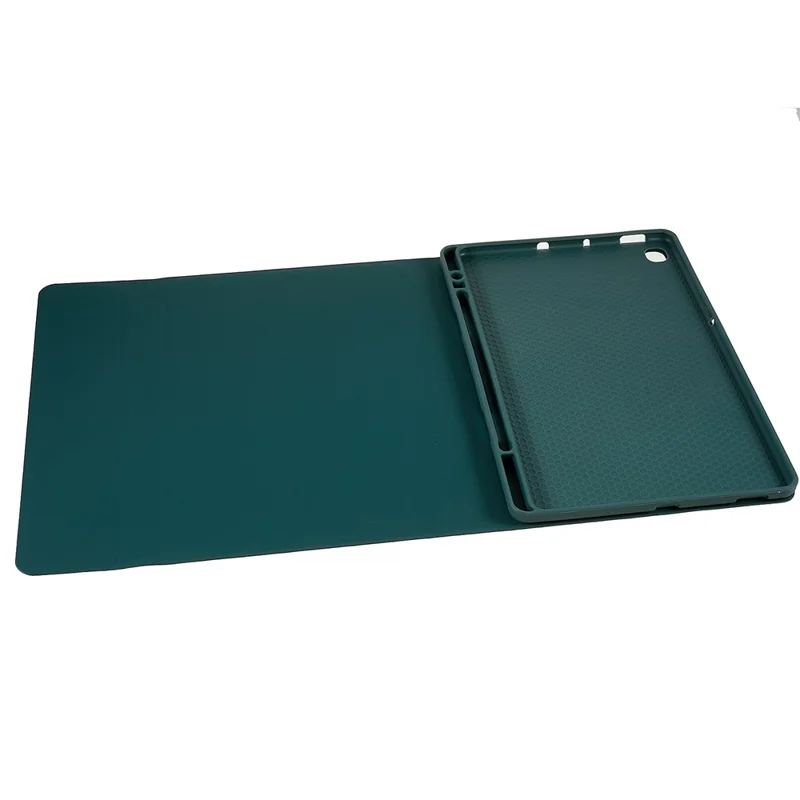 SK-P610 For Samsung Galaxy Tab S6 Lite (2024) / S6 Lite (2022) / S6 Lite (2020) SM-P610 Bluetooth-compatible Keyboard PU Leather Cover - Dark Green