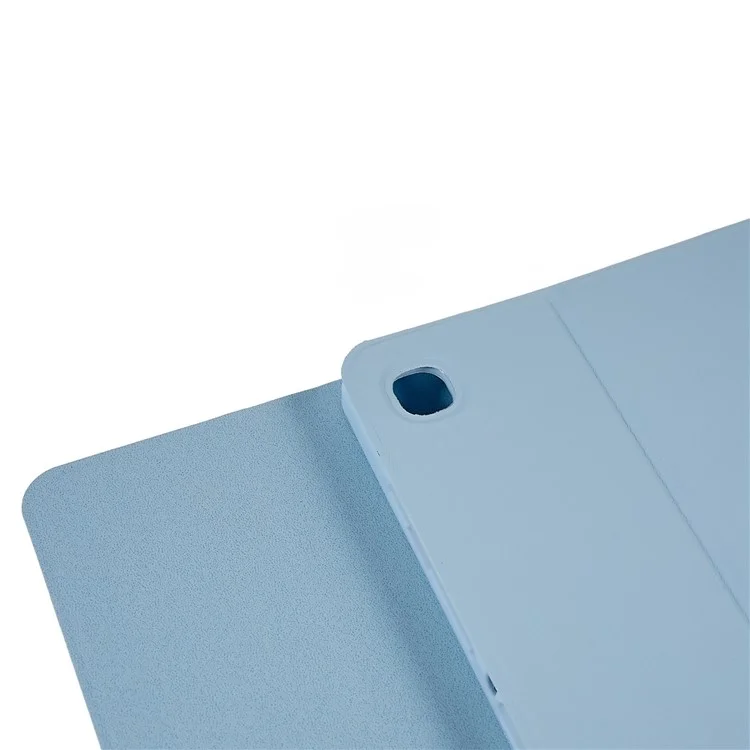 SK-P610D Para Samsung Galaxy Tab S6 Lite (2024) / S6 Lite (2022) / S6 Lite (2020) SM-P610 Teclado Bluetooth con Funda de Piel de PU - Azul Bebé