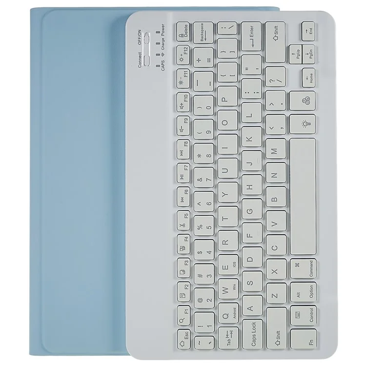 SK-P610D Para Samsung Galaxy Tab S6 Lite (2024) / S6 Lite (2022) / S6 Lite (2020) SM-P610 Teclado Bluetooth con Funda de Piel de PU - Azul Bebé