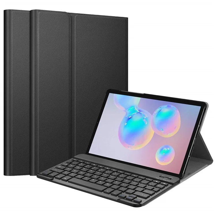 SK-T860D Para Samsung Galaxy Tab S6 (sm-t860 / T865) Ultra-Thin 2 em 1 Teclado Bluetooth Removível + Caixa Anti-queda de Couro PU Com Porta-lápis de Conexão Magnética
