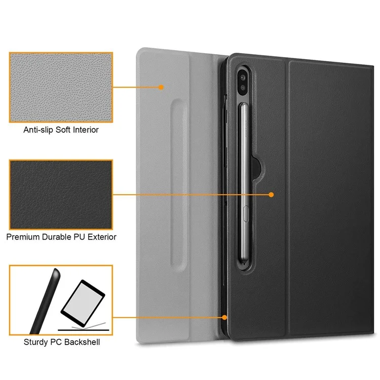 SK-T860D Para Samsung Galaxy Tab S6 (sm-t860 / T865) Ultra-Thin 2 em 1 Teclado Bluetooth Removível + Caixa Anti-queda de Couro PU Com Porta-lápis de Conexão Magnética