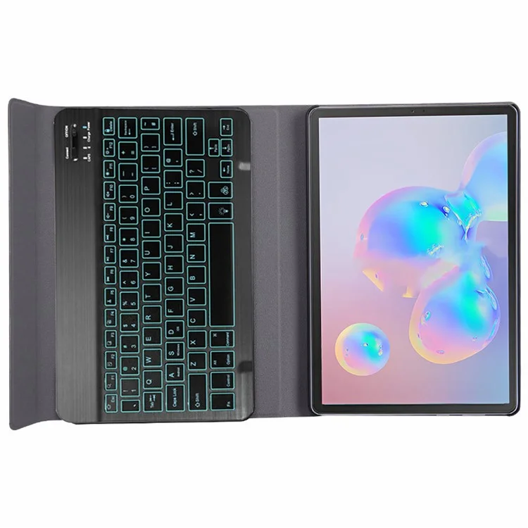 SK-T860D Para Samsung Galaxy Tab S6 (sm-t860 / T865) Ultra-Thin 2 em 1 Teclado Bluetooth Removível + Caixa Anti-queda de Couro PU Com Porta-lápis de Conexão Magnética