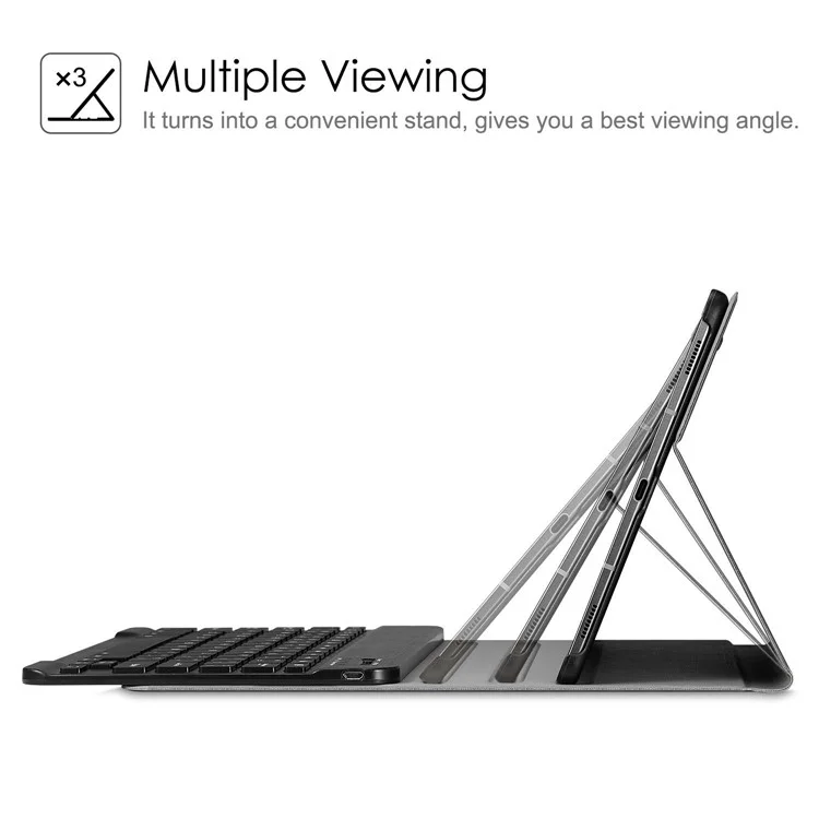 SK-T860D Para Samsung Galaxy Tab S6 (sm-t860 / T865) Ultra-Thin 2 em 1 Teclado Bluetooth Removível + Caixa Anti-queda de Couro PU Com Porta-lápis de Conexão Magnética