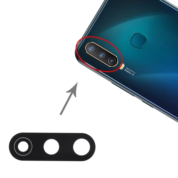 For vivo Y3 Rear Back Camera Lens Cover Replacement Part (without Logo)