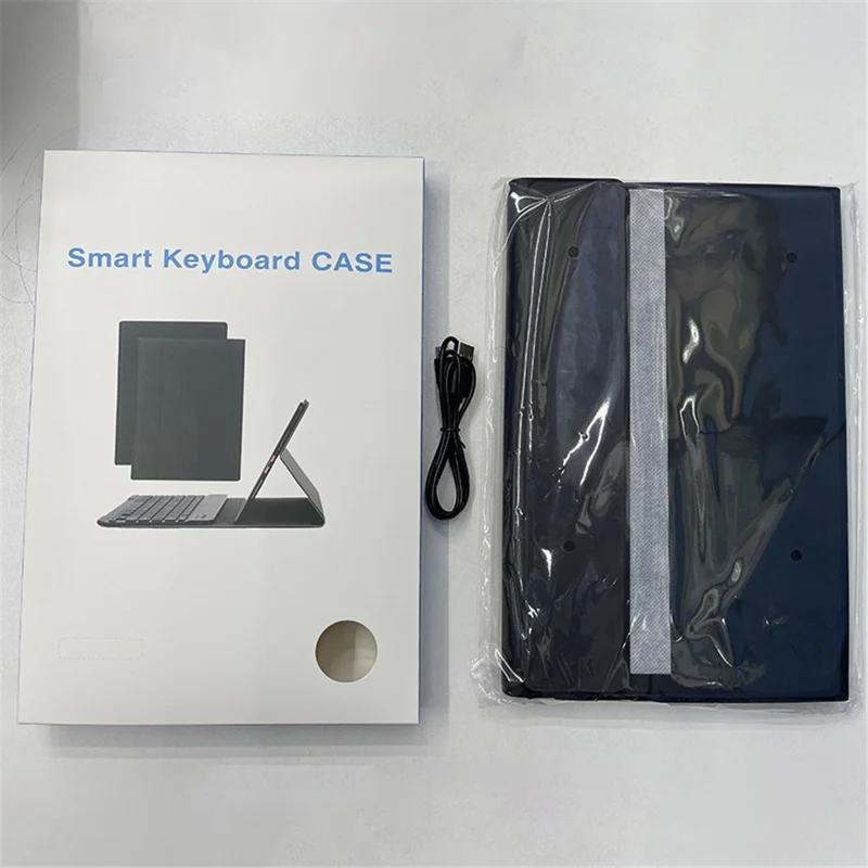 AM18-BS Для Lenovo Pad Pro 2022 11,2-дюймовый защитный чехол с отсоединяемой Bluetooth-клавиатурой, беспроводная клавиатура с подсветкой 3 цветов, ударопрочный чехол (порт для зарядки Type-C) — черный