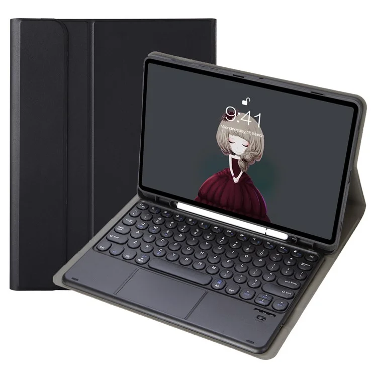 YT11B-A Per iPad Air 11 (2024) / Air (2020) / (2022) / iPad Pro 11 (2018) / (2020) / (2021) / (2022) Custodia con tastiera Bluetooth - Nero