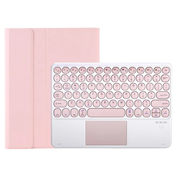 YT11B-A For iPad Air 11 (2025) / (2024) / Air (2020) / (2022) / Pro 11 (2018) / (2020) / (2021) / (2022) Bluetooth-compatible Keyboard Stand Case - Pink