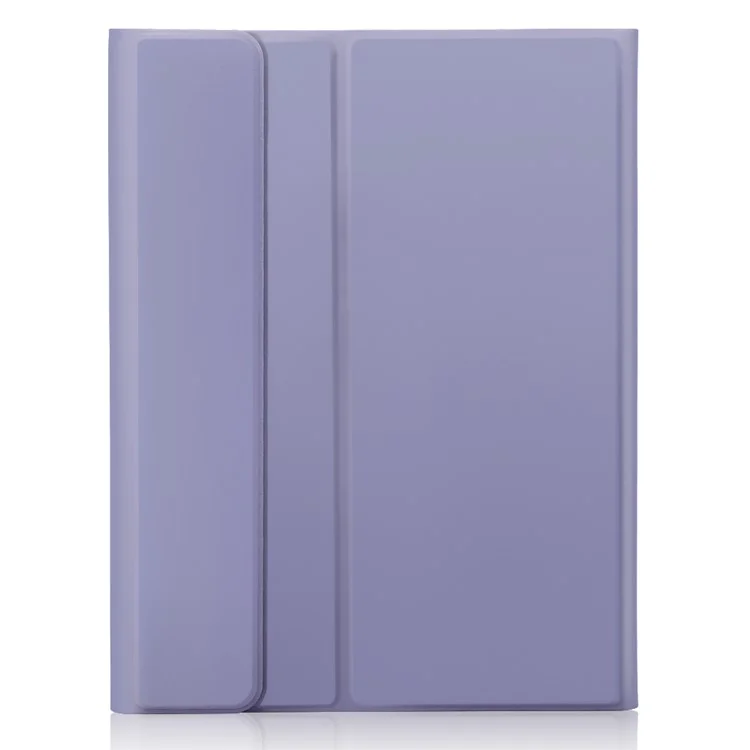 A10B-A Pour Ipad 10.9 (2022) Pen Conception de Slot Cuir + TPU Tablette de Protection Couvercle Avec Clavier Bluetooth Tactile - Violet