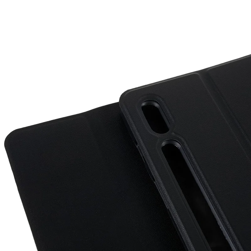 SK-T870 For Samsung Galaxy Tab S7 / S8 11-inch T870 / X700 / T875 Ultra-Thin Leather Tablet Stand Case with Detachable Bluetooth-compatible Keyboard - Black