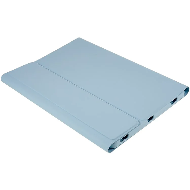 SK-T870 For Samsung Galaxy Tab S7 / S8 11-inch T870 / X700 / T875 Ultra-Thin Leather Tablet Stand Case with Detachable Bluetooth-compatible Keyboard - Baby Blue