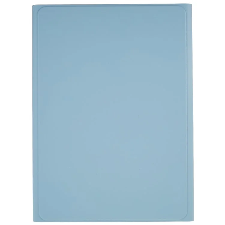 SK-T870 For Samsung Galaxy Tab S7 / S8 11-inch T870 / X700 / T875 Ultra-Thin Leather Tablet Stand Case with Detachable Bluetooth-compatible Keyboard - Baby Blue