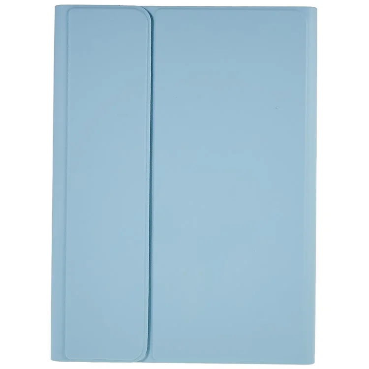 SK-T870 For Samsung Galaxy Tab S7 / S8 11-inch T870 / X700 / T875 Ultra-Thin Leather Tablet Stand Case with Detachable Bluetooth-compatible Keyboard - Baby Blue