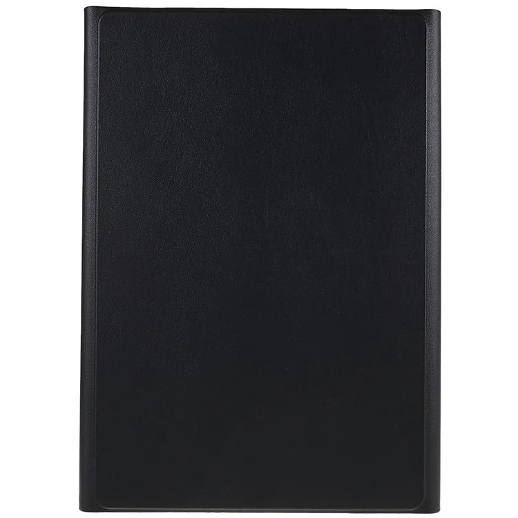 For Samsung Galaxy Tab S7+ (T970 / S7FE T730 T733) / S8+ Bluetooth-compatible Keyboard Case with PU Leather Cover Wireless Keyboard Protective Case - Black
